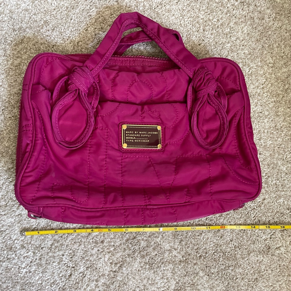 Marc Jacobs Quilted Hot Pink Toiletry Bag